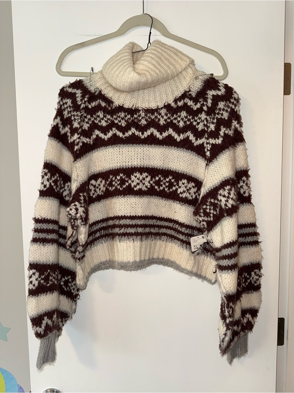 NWT Free People turtleneck sweater- crop